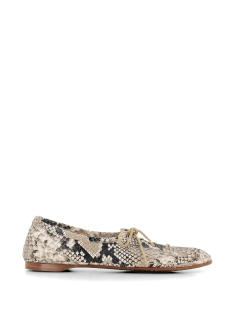 Alexander Hotto snakeskin-print slippers Neutrals 69600