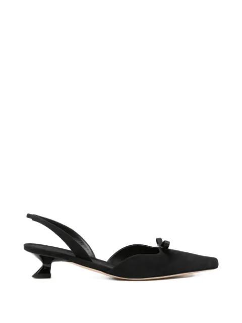 3juin Manny bow-detail mules Black PRETTY035