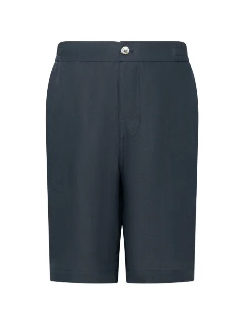 FRANZESE COLLECTION linen bermuda shorts Blue AU5373Q1001