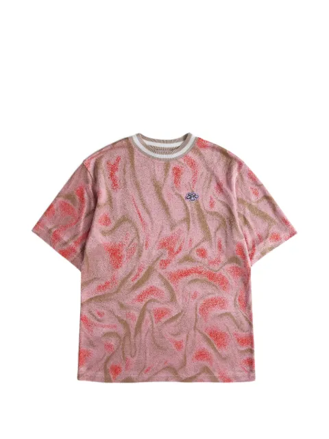 Maccapani jacquard T-shirt Pink M26E1ACJB012JN02454