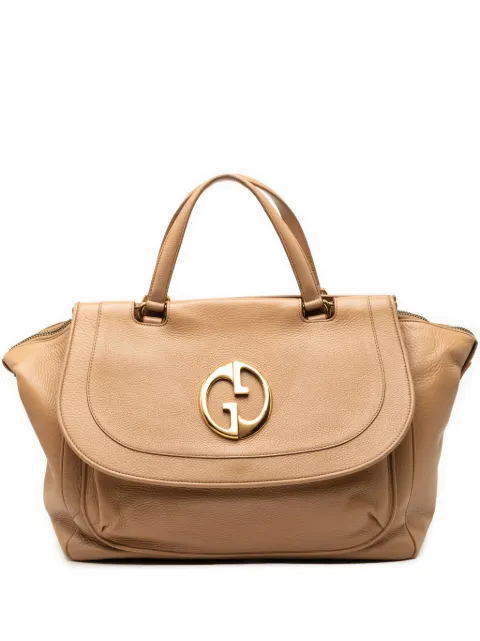 Gucci Pre-Owned 2000-2015 Medium Leather 1973 handbag Brown TB8WOW3LQEFOL21V