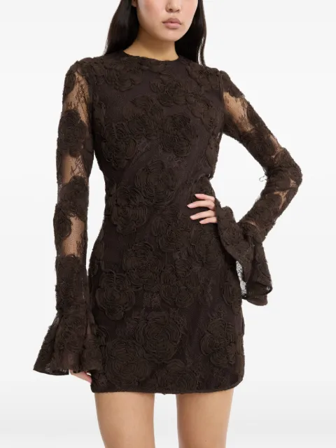 ROTATE BIRGER CHRISTENSEN floral mini dress Brown 1162851667