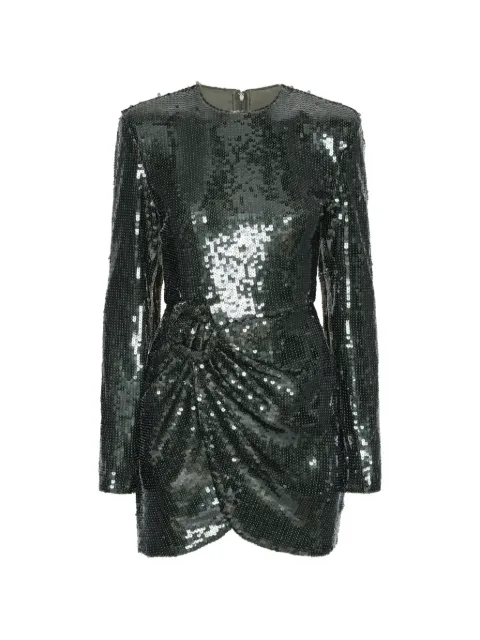ROTATE BIRGER CHRISTENSEN sequin long-sleeve mini dress Green 116141265