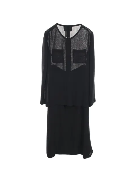 CHANEL Pre-Owned Coomark jacket and skirt set Black 1055145
