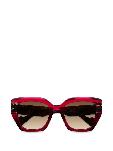 Etnia Barcelona Mambo geometric sunglasses Red MAMBONO11