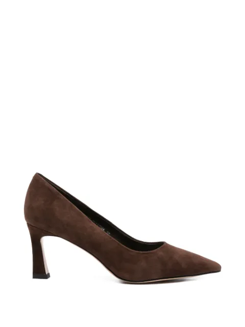 ADRIANNA FERETTI pointed-toe suede pumps Brown 603926112