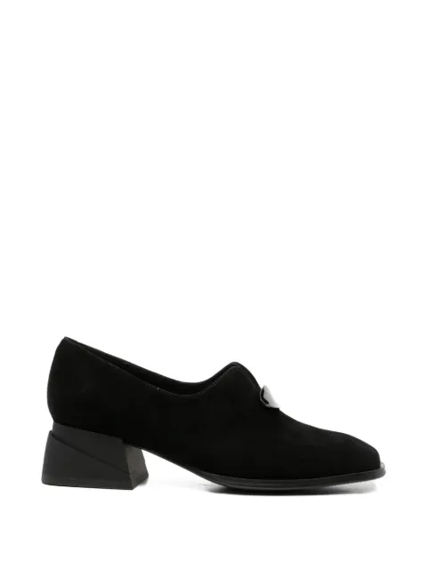 ADRIANNA FERETTI plaque-detail loafers Black 603926103
