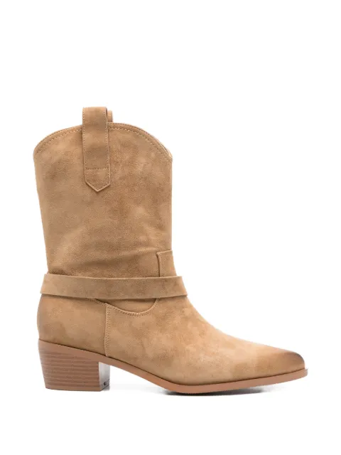 ADRIANNA FERETTI buckle-detail boots Neutrals 603926107