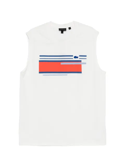 Lacoste printed vest White TH2489