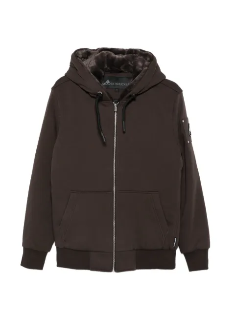Moose Knuckles Classic Bunny hooded zip jacket Brown M32MS600