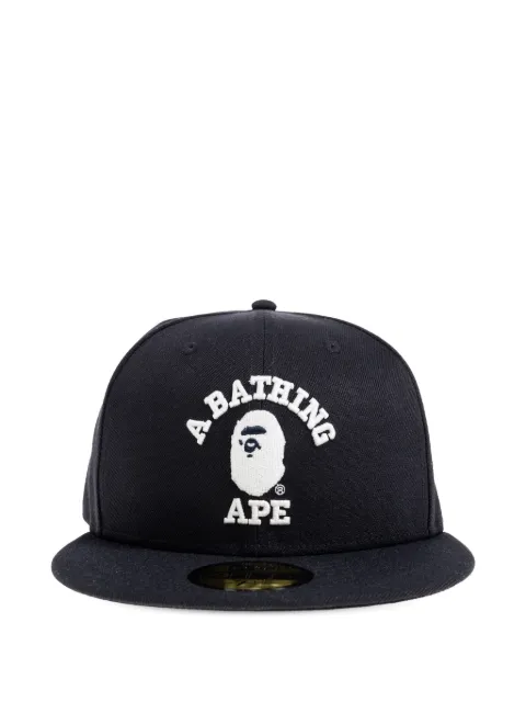 A BATHING APE® x New Era 59Fifty Low Profile logo-detail cap Blue 001CPM331901C