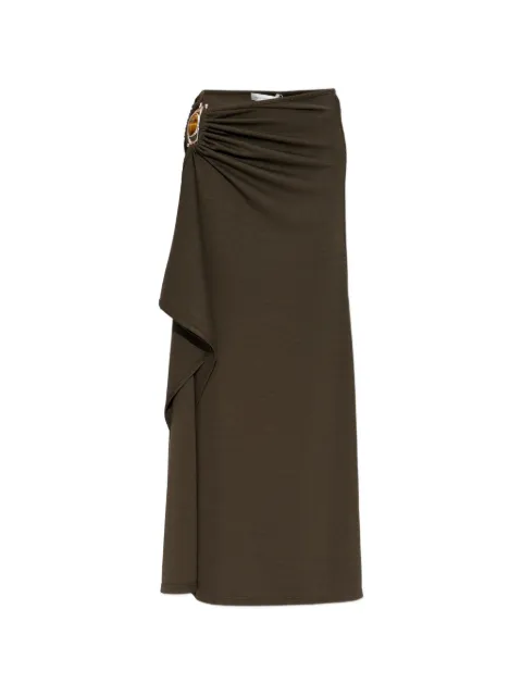 Christopher Esber Occhio Crystal Cascade maxi skirt Green 26014753