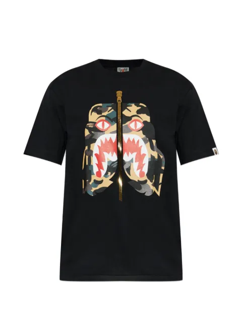 A BATHING APE® 1st Camo Tiger graphic-print T-shirt Black 001TEM301016M