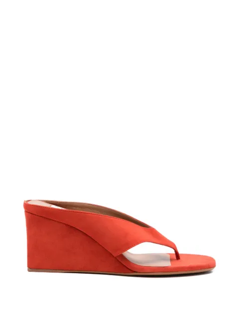 Alaïa wedge-heel sandals Orange AA3M105C0H53