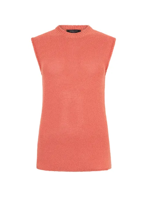 Fabiana Filippi sleeveless sweater Orange MAD274F529D6630000