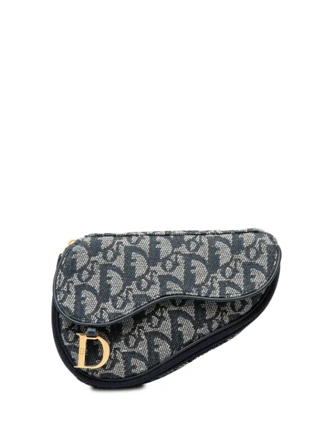 Christian Dior Pre-Owned 2000 Diorissimo Canvas Saddle pouch Blue AZWDSVC3398KW327