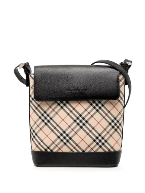 Burberry Pre-Owned 2000-2017 Nova Check Canvas crossbody bag Brown 02NL0328KYV9S3FZ