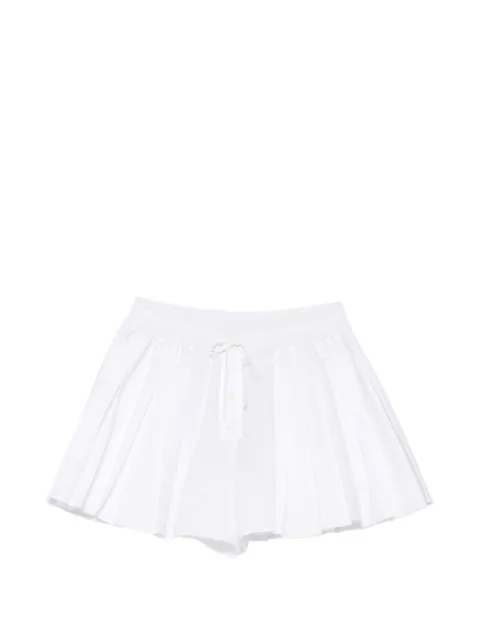 Lacoste pleated drawstring mini skirt White GF2651