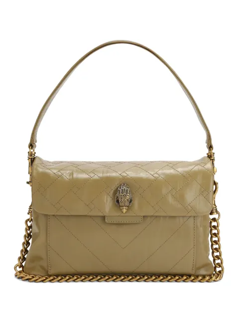 Kurt Geiger London Celia quilted chain leather shoulder bag Green 5851743019