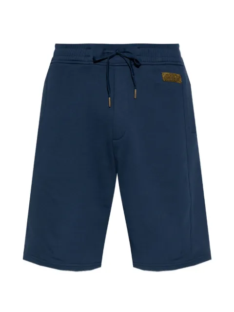 Versace Jeans Couture drawstring-detail logo-patch cotton shorts Blue 80GADT04CF01T