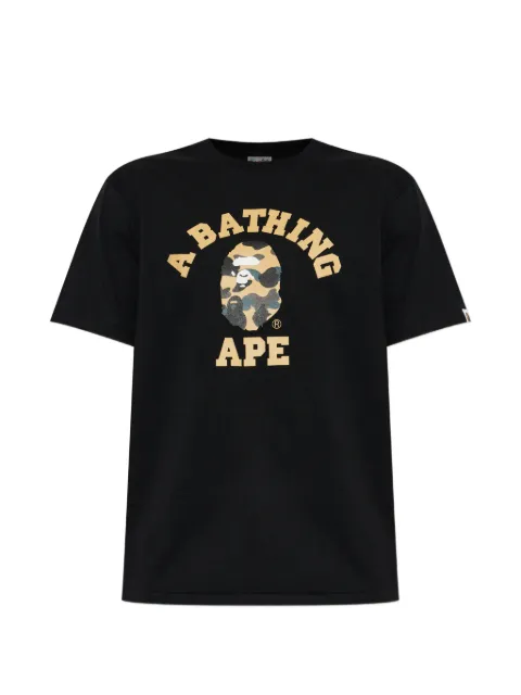A BATHING APE® printed T-shirt Black 001TEM301013M