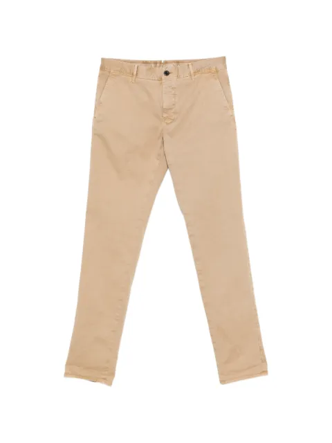 Incotex slim-cut twill trousers Neutrals 18S1009664C