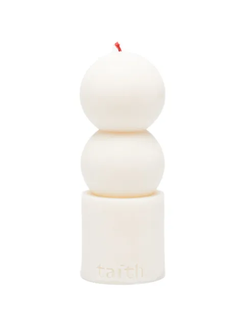 Taith Lilu stacked-design candle Neutrals LILU
