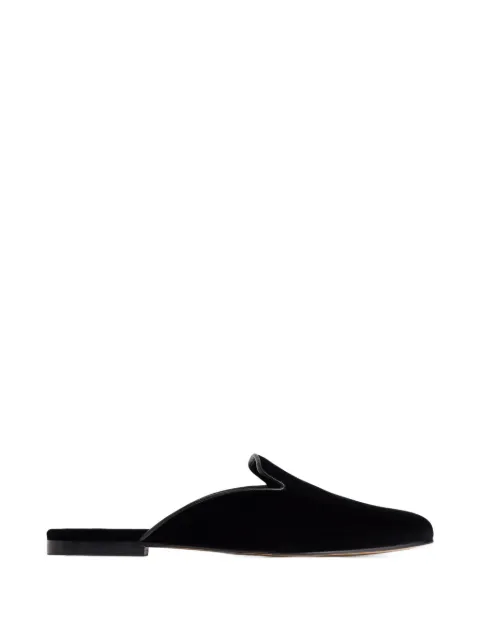 12 STOREEZ velvet mules Black 127624
