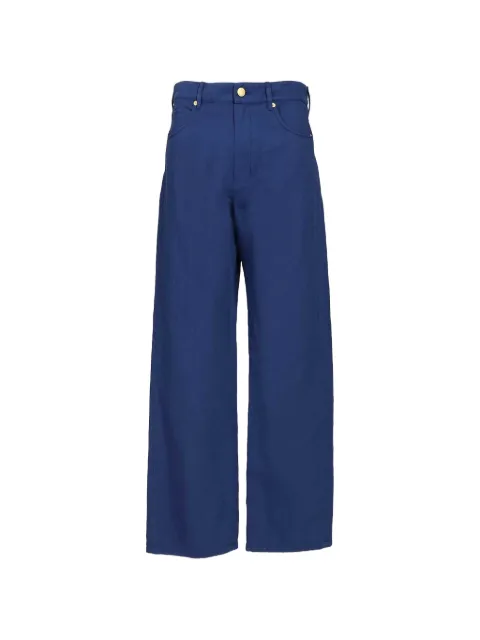 'S Max Mara buttoned drill trousers Blue 2619131083600