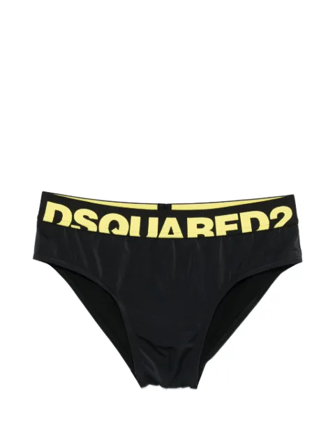 DSQUARED2 logo waistband briefs Black D7B356550ISA01