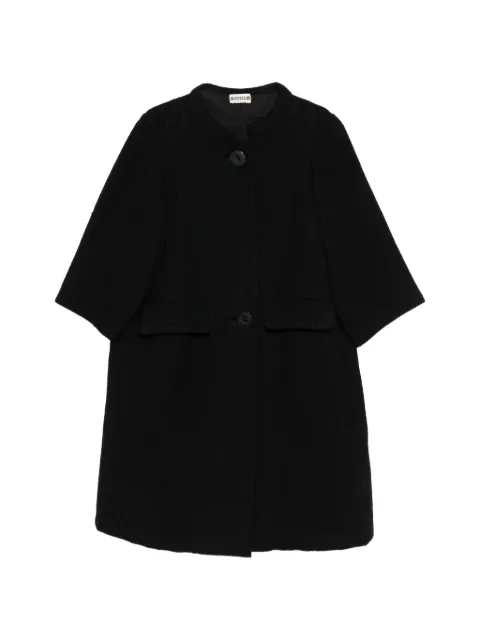 A.N.G.E.L.O. Vintage Upcycling floral-print buttoned coat Black AU480AVJ