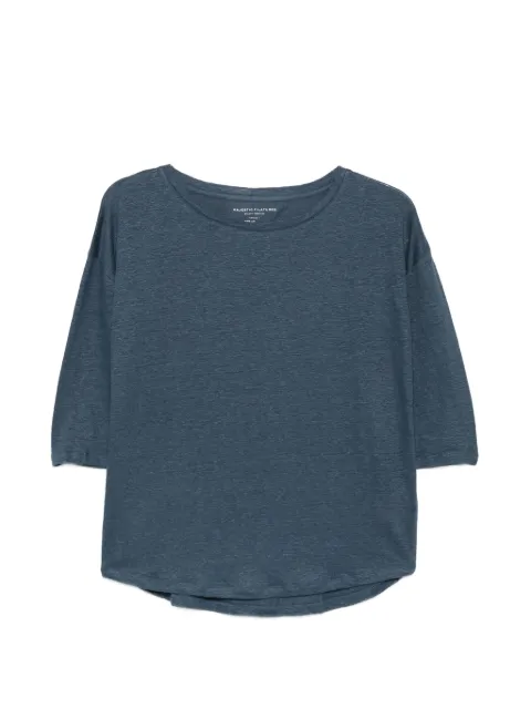 Majestic Filatures three-quarter sleeve T-shirt Blue M011FTS144