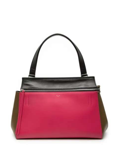 Celine Pre-Owned 2014 Medium Tricolor Leather Edge handbag Pink DBVG9MZH5MBZIRF8