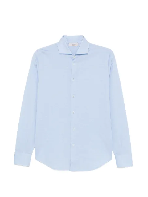 Ferrante pique long-sleeve shirt Blue 55R33617016