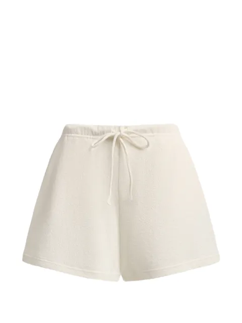12 STOREEZ textured drawstring shorts Neutrals 132210
