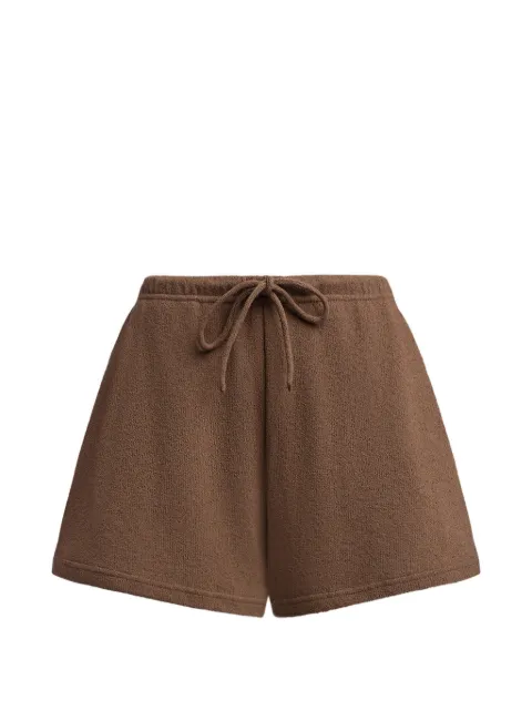 12 STOREEZ textured shorts Brown 132209
