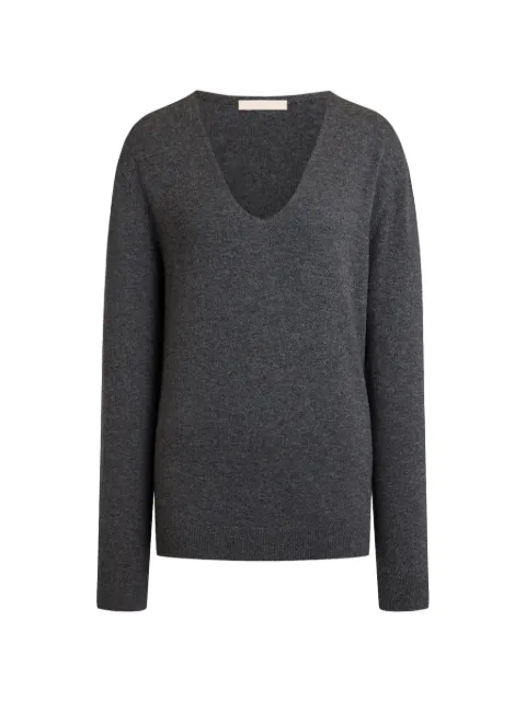 12 STOREEZ U-neck sweater Grey 134622