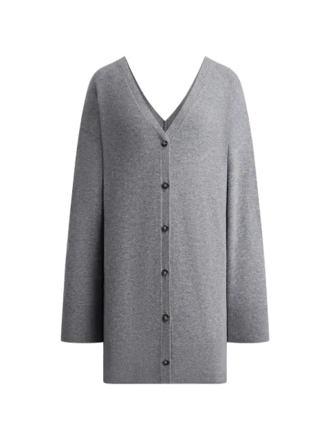 12 STOREEZ V-neck cardigan Grey 135260