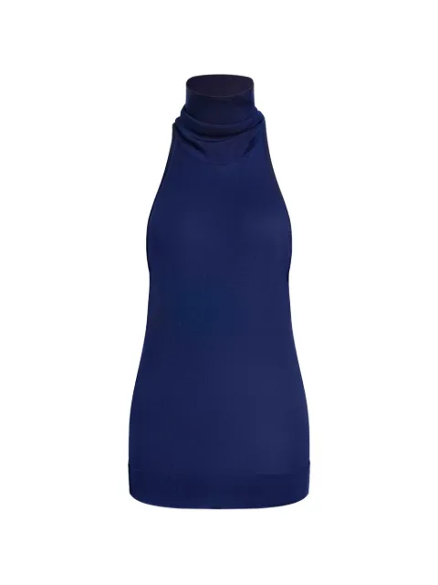 12 STOREEZ Saori silk top Blue 136414