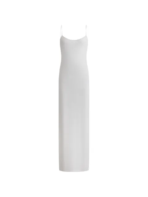 12 STOREEZ fine-knit slip maxi dress Neutrals 134363
