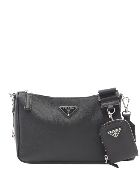 Prada Pre-Owned 2013-2026 Saffiano crossbody bag Black PFOGBFONAKBIMY4X