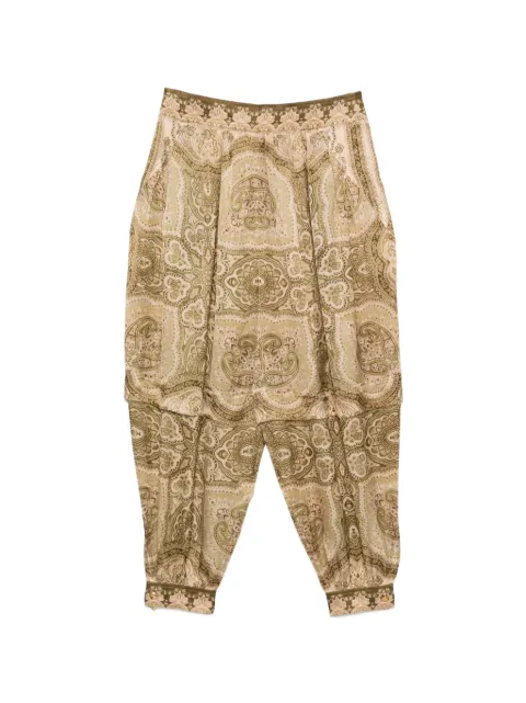 ZIMMERMANN Luna paisley-print trousers Neutrals 8769PS261