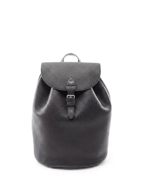Celine Pre-Owned 2020s large Folco leather backpack Black 1056974