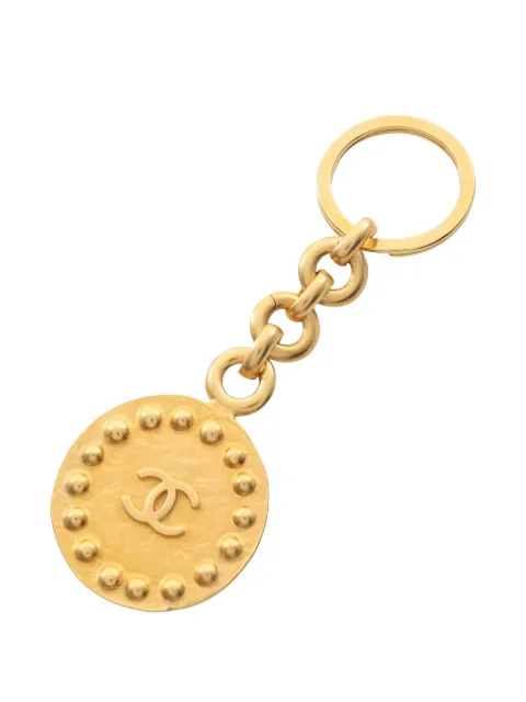 CHANEL Pre-Owned 1986-1988 coco-mark keyring Gold 1030864