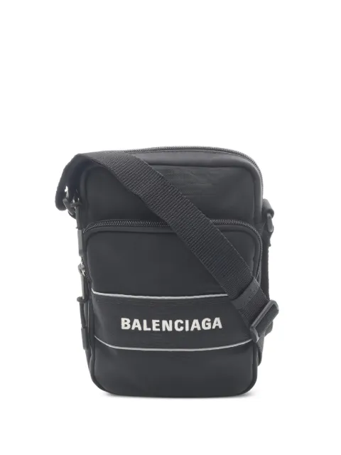 Balenciaga Pre-Owned 2010s logo-print shoulder bag Black 1056636