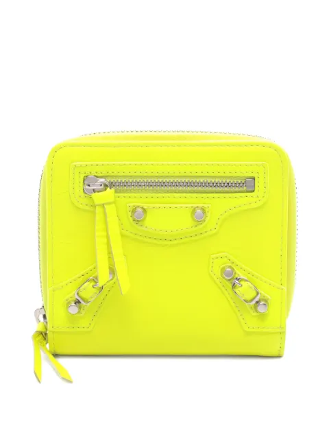 Balenciaga Pre-Owned 2010s Classic Billfold Zip Around wallet Yellow 1057256