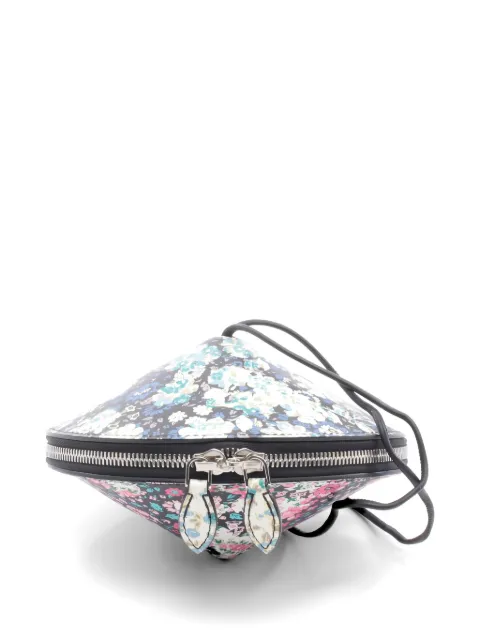Louis Vuitton Pre-Owned 2019 Tupi floral-pattern leather shoulder bag Black 1056652DU1159