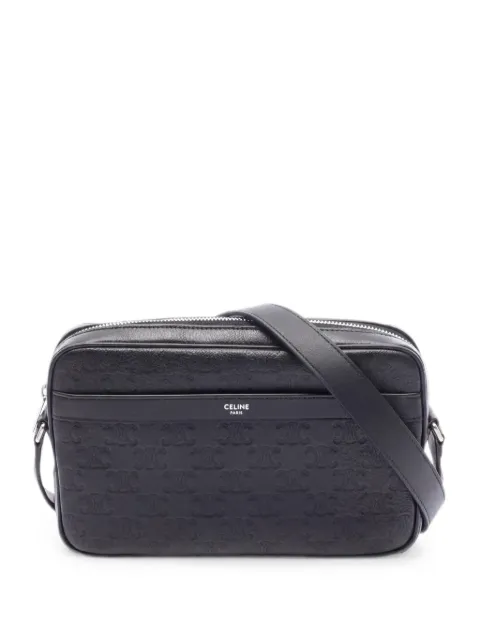 Celine Pre-Owned 2020s medium Triomphe messenger bag Black 1057028