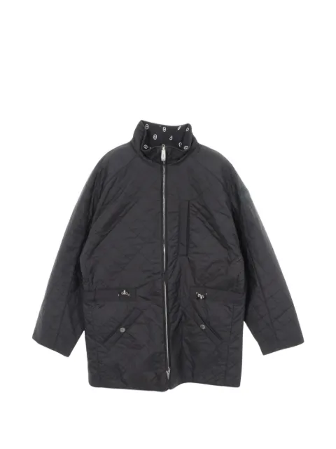 Hermès Pre-Owned 2020s zip-fastening reversible coat Blue 1053863