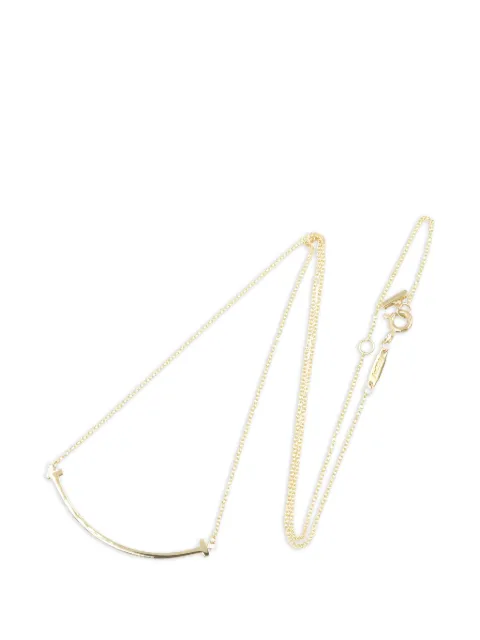 Tiffany & Co Eyewear 18kt yellow gold T-smile necklace Gold 1056831